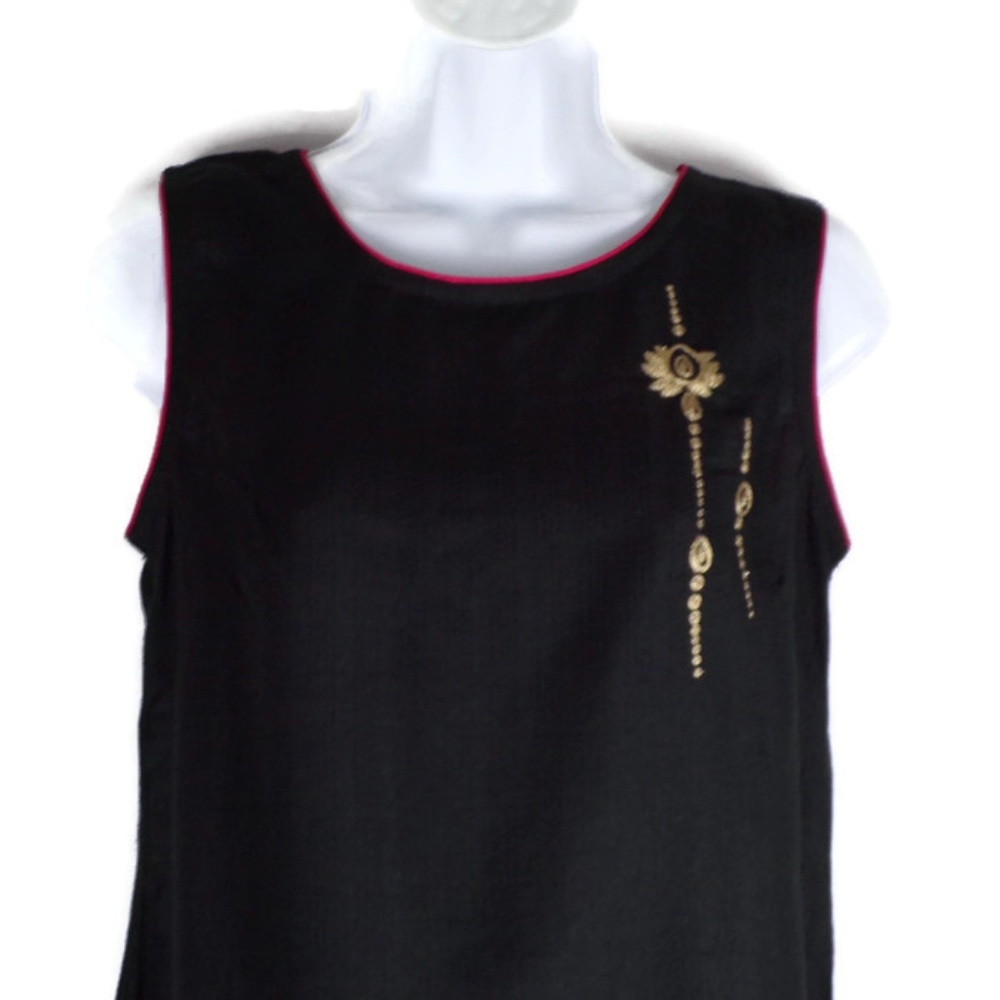 Women's Sleeveless Top Black Size Small W979